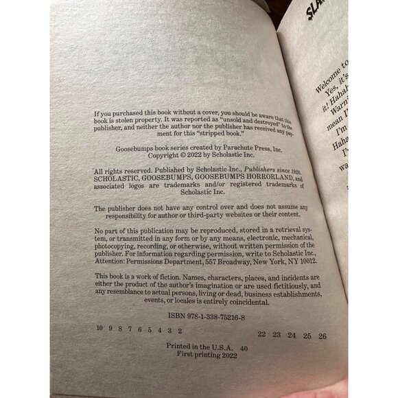 Goosebumps Slappyworld #16 Slappy In Dreamland R.L. Stine Paperback Book Unread - Picture 6 of 10